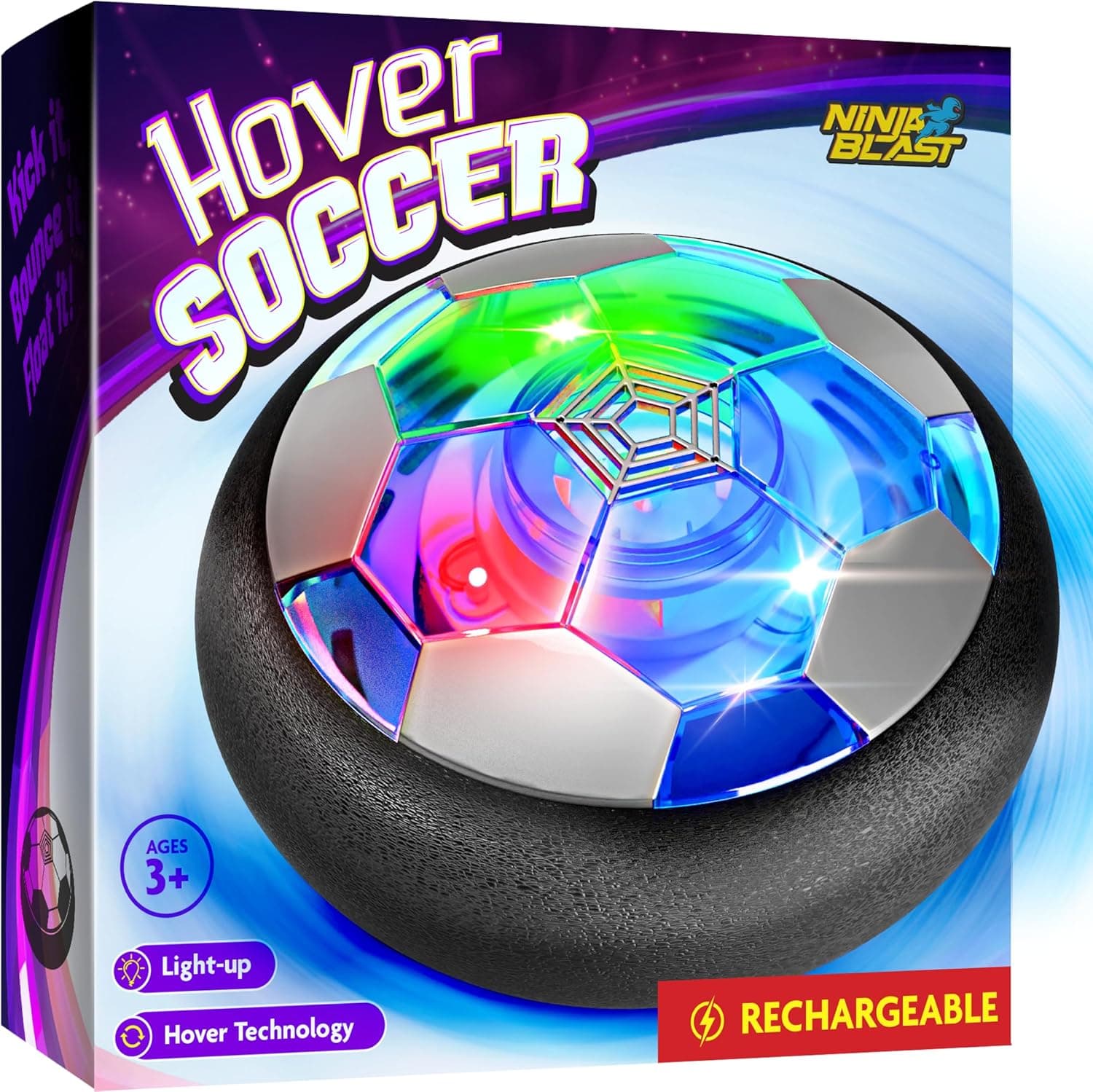 Ninja Blast Hover Soccer Light-Up Ball